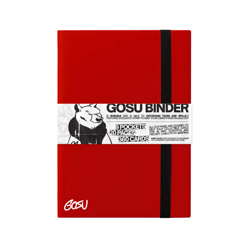 GOSU - Binder w/Elastic Band – 9 Pockets