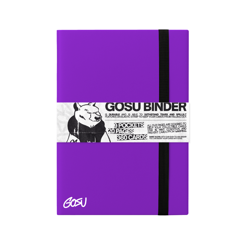 GOSU - Binder w/Elastic Band – 9 Pockets